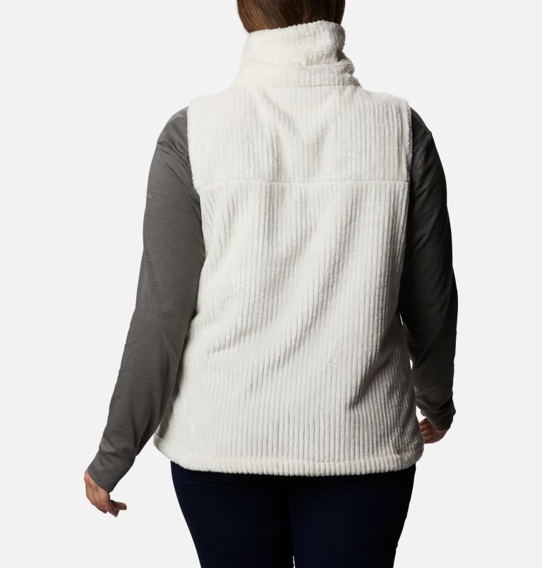 Women's Columbia Fireside Sherpa Vest Cream | Plus Size CA-GAC41